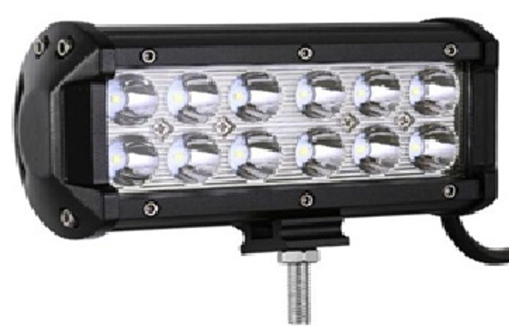 Фара светодиодная дополнительная 12 LED 36W (Балка) 10-30V 167*80*65 ближний (Nord Yada)