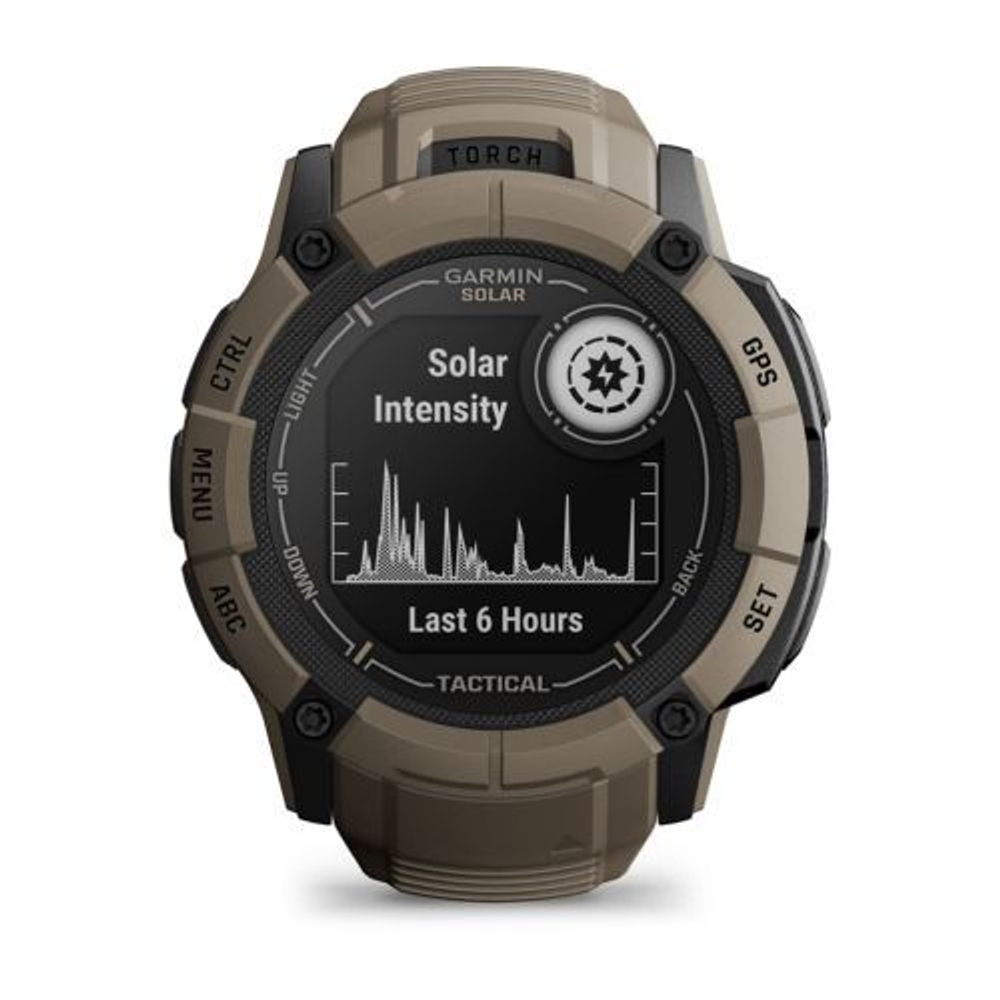 Смарт-часы Garmin INSTINCT 2X Solar Tactical Edition, коричневый, 010-02805-02