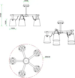 Потолочная люстра Arte Lamp