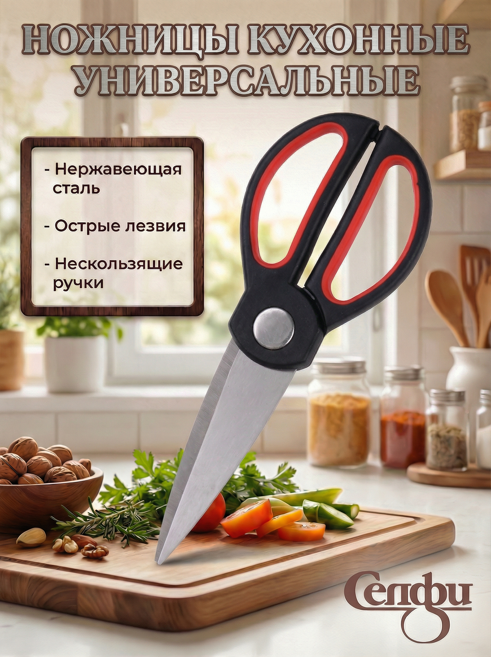 Ножницы кухонные 21см XK-0211