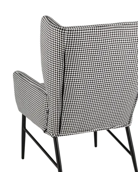 Кресло Maden гусиная лапка черно-белый