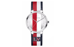 LOUIS VUITTON Wrist Watch Quartz Movement Stainless Steel Watchband 39mm Red Watch Dial Men"s Watches