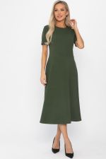 Платье трикотажное Парижанка (зеленое) П14415-10М LT Collection