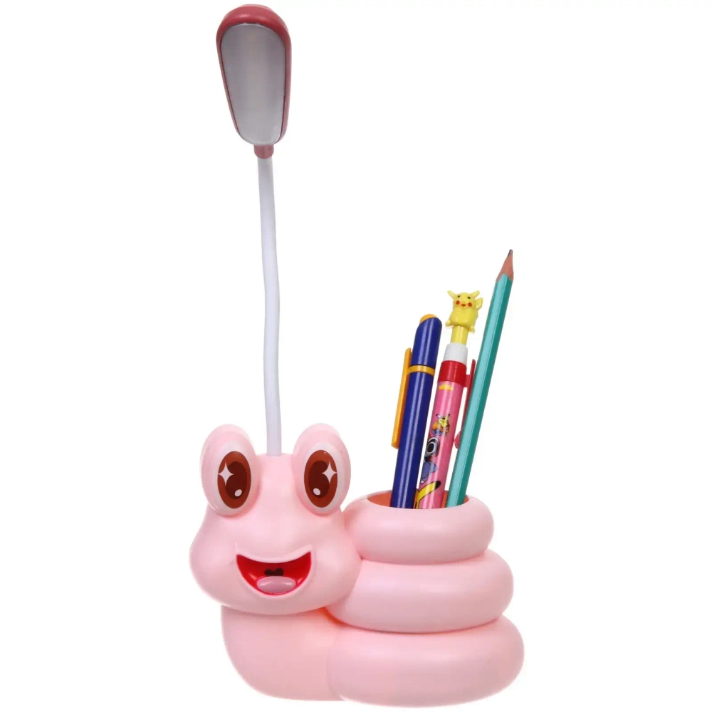 Настольная лампа «Sweet - Улиточка» 30*12*7 см LED с подстаканником, USB 0.6-3W, Розовый