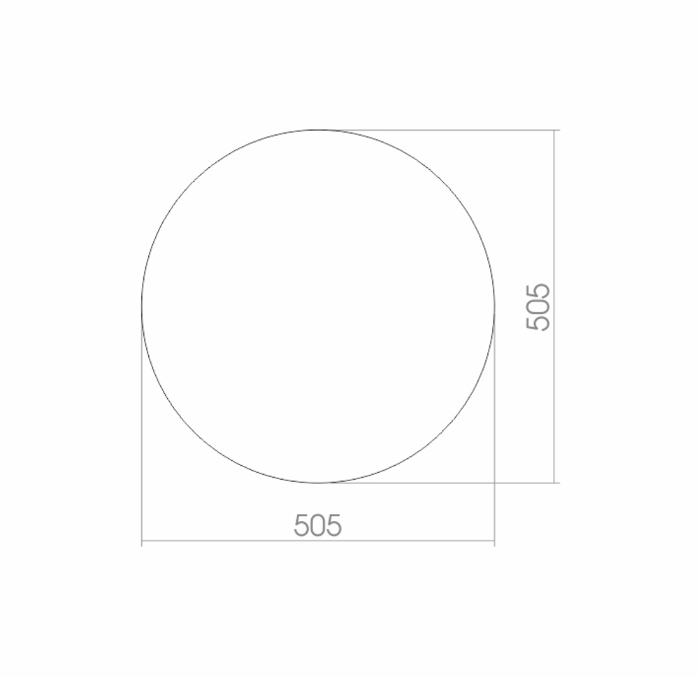 Зеркало MIXLINE круглое 500 мм
