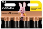 Элемент питания DURACELL Basic AA 1.5V LR6 8шт