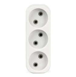 Разветвитель Smartbuy, 3 гнезда без заземления плоский 10А 250B (SBE-10-A02-3)