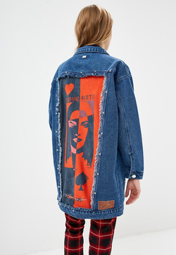 LIGVIANNI Джинсовая куртка Denim Jacket LOVE / HATE