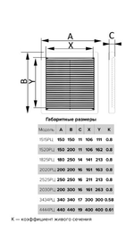 Решетка вентиляционая вытяжная АБС 150*200 (1520РЦ)