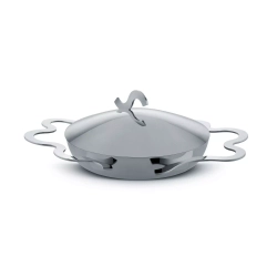 Alessi - Сковорода Тегамино для яиц с крышкой / артикул   AM42  / GTIN 8003299423569