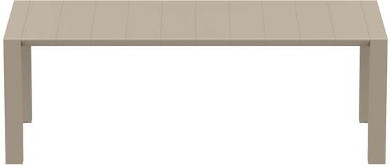 Раздвижной уличный стол Vegas 180-220х100 см, бежевый