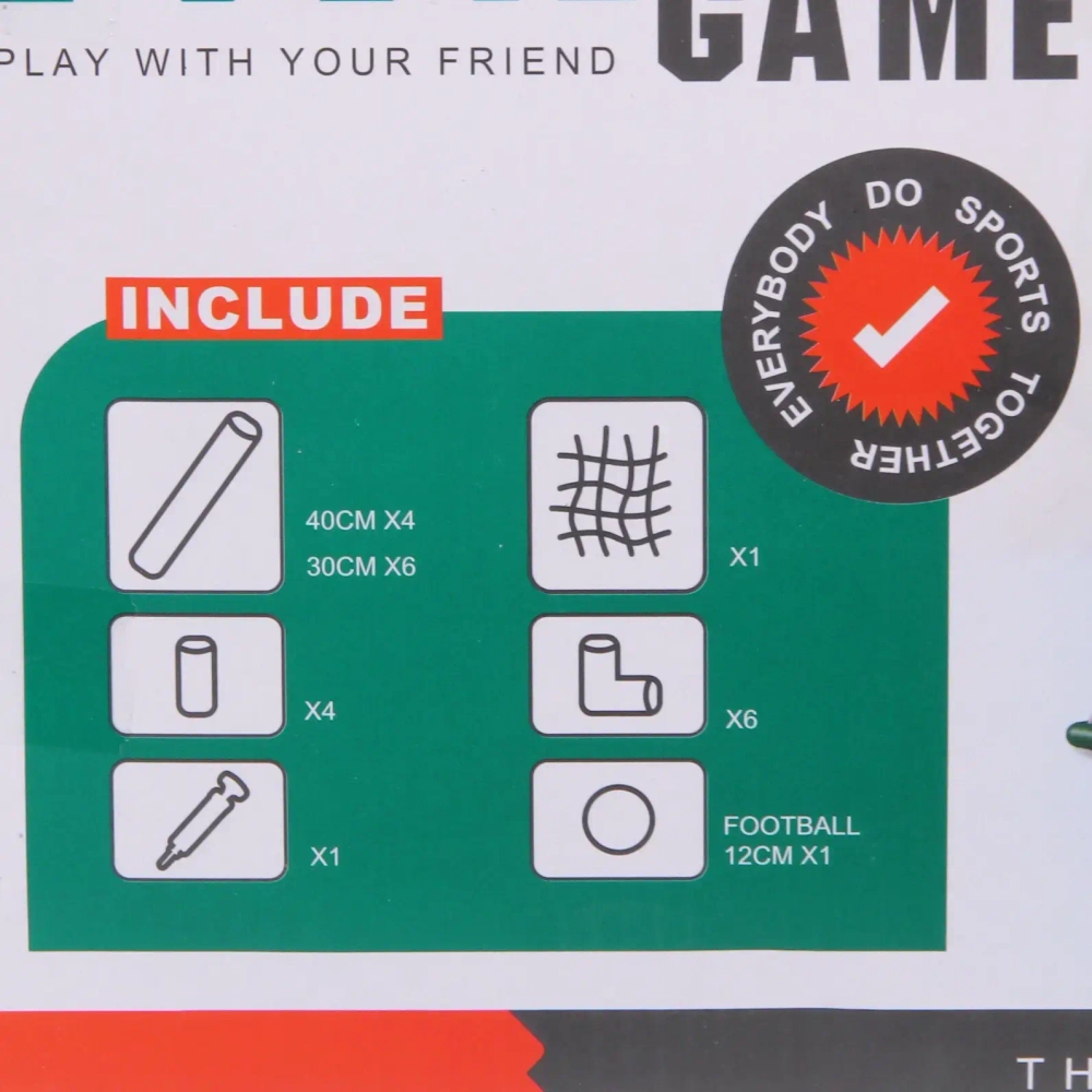 Набор тренировочный для футбола ZG270-227: ворота 88*36*68 см, мяч 12 см, насос