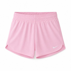 Шорты для девочки теннисные Nike Kids Dri-Fit One High-Waisted Woven Training - med soft/white