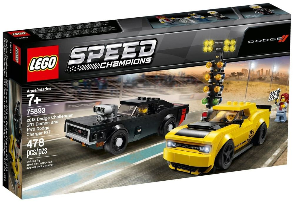 Конструктор LEGO Speed Champions 75893 Додж Чэленджер и Додж Чарджер