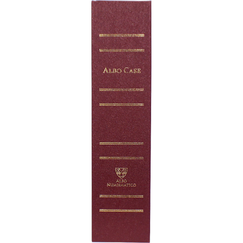 Albo Case (Альбо Кейс) на 4 кассеты (на 48 капсул). Без капсул. Бордовый Albo Numismatico