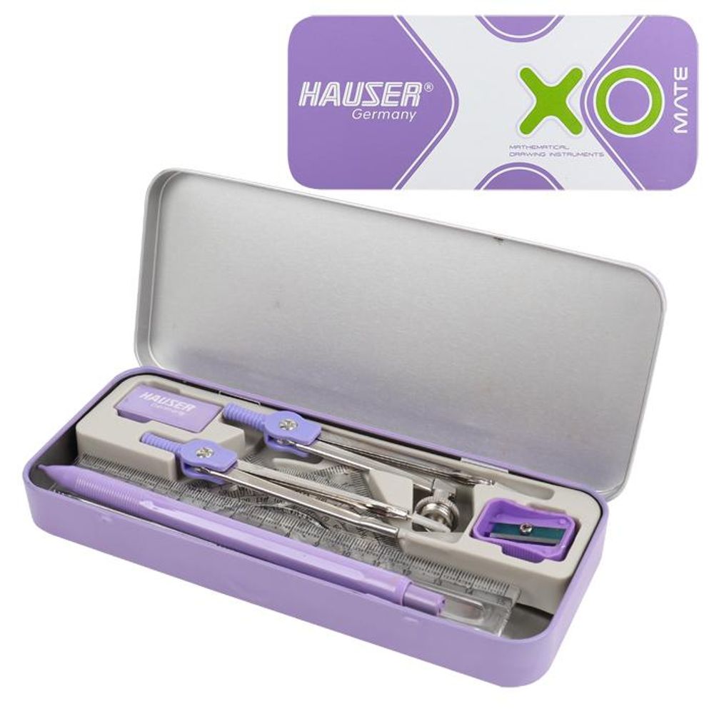 Готовальня 10 предметов "XO mate" в метал. Футляре HA6418-3 Готовальня 10 предметов "XO mate" в метал. Футляре HA6418-3