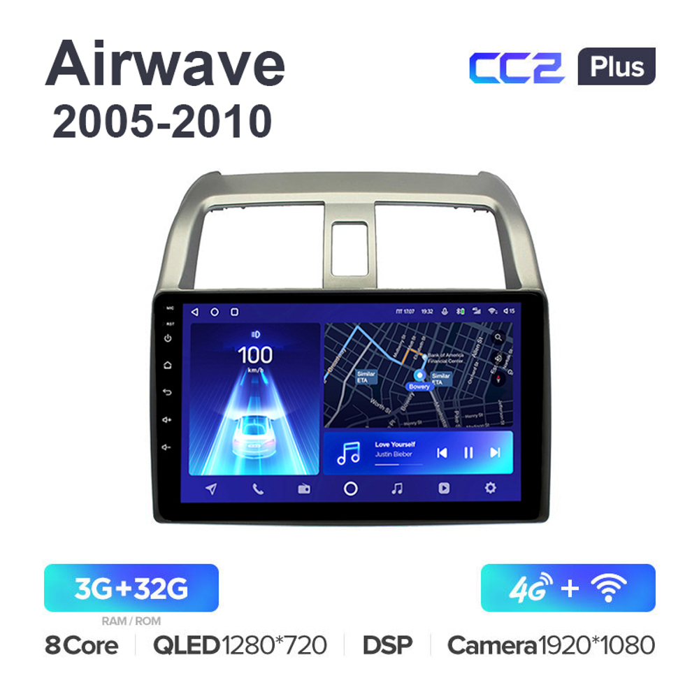 Teyes CC2 Plus 9"для Honda Airwave 2005-2010