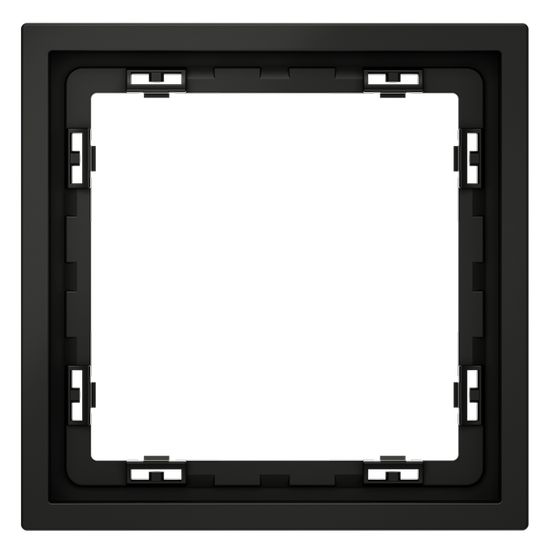 Рамка пластиковая VOLTUM S70 на 1 пост, (черный матовый)