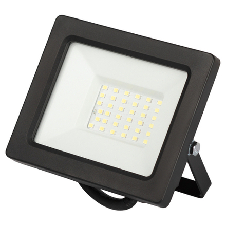 Прожектор светодиодный уличный ЭРА LPR-042-3-65K-030 30Вт 2400лм 6500K КСС Д 120° 2 года IP65 черный встроенное фотореле