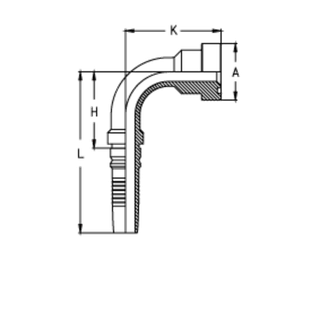 Фитинг DN 20 SFS CAT 3/4 41.3 (90) Interlock