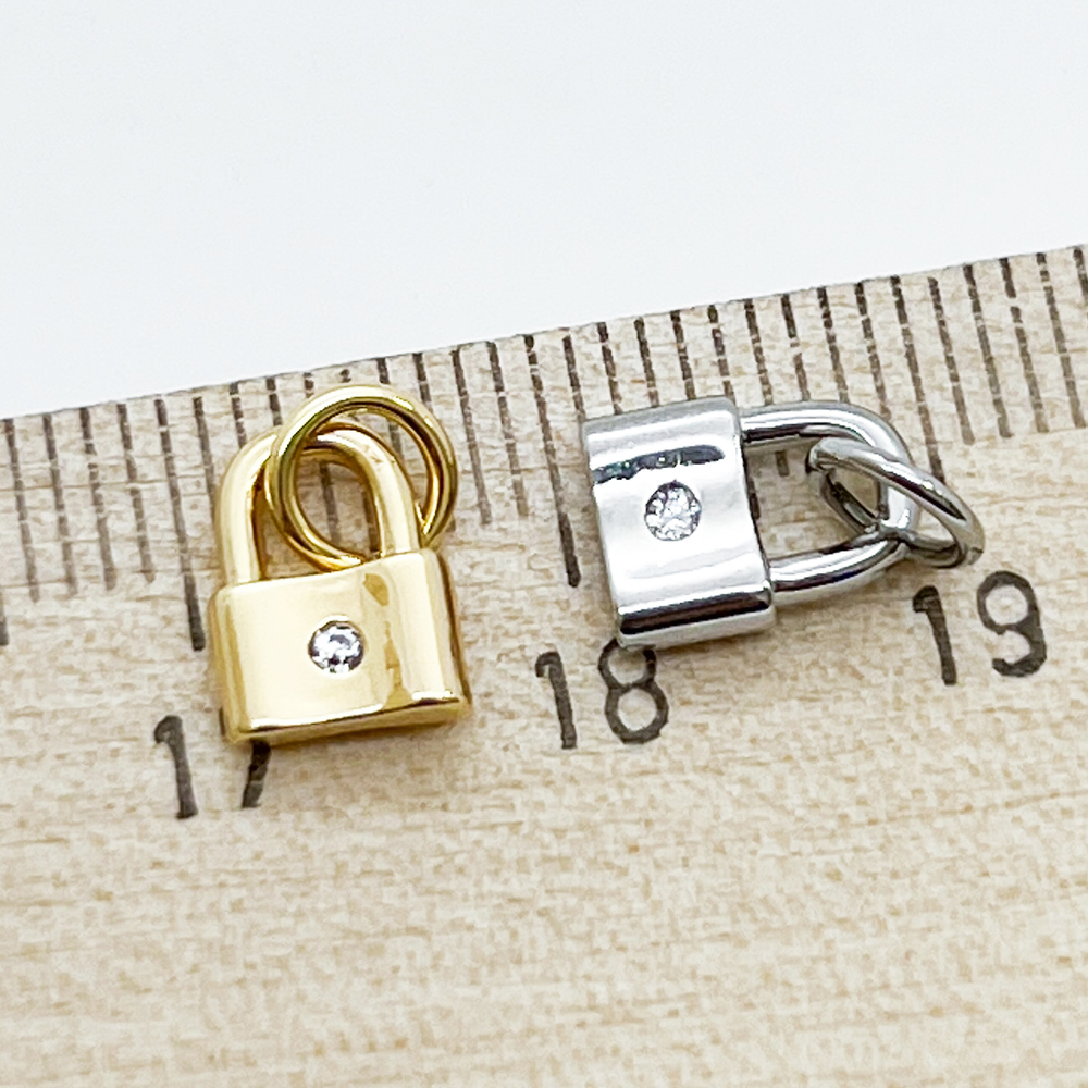 Подвеска Замок, цвет серебро, размер 9*6 мм, цена за 1 шт