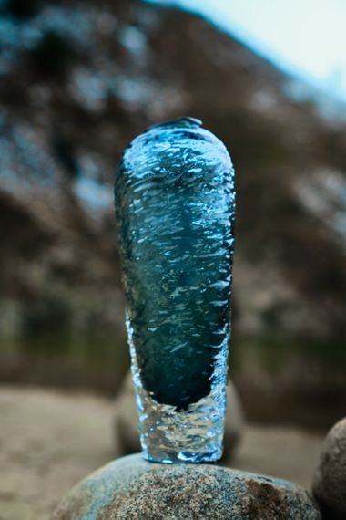 Юмико Ваза Стеклянная 20х13х19.5см