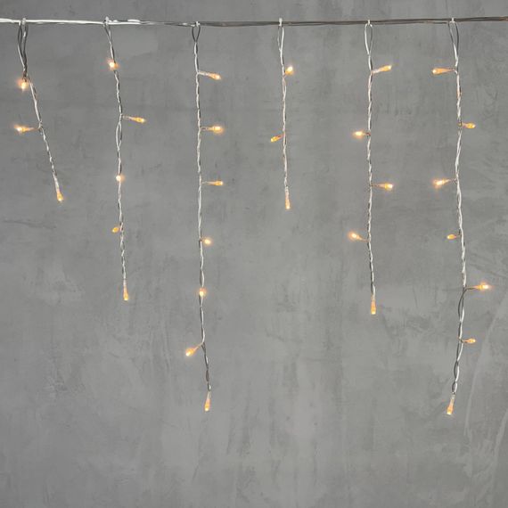 Светодиодная бахрома 3,1*0,5 м., 150 экстра теплых белых LED ламп, прозрачный провод ПВХ, LTC (PIL150-10-2EWW)