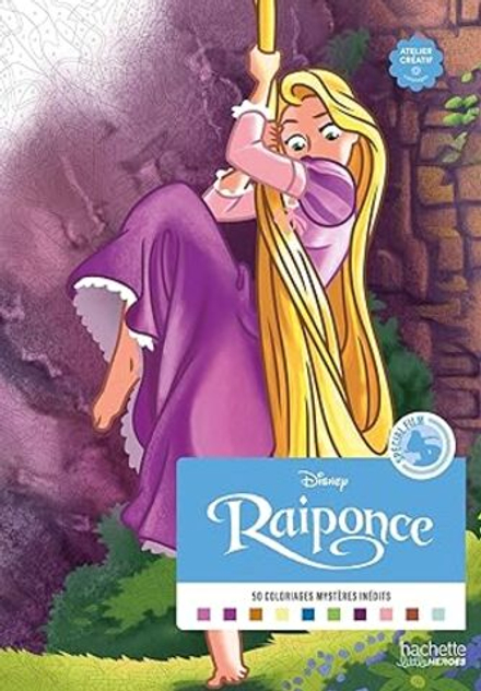 Hachette раскраска по номерам Coloriages mystères Disney Collector — Рапунцель