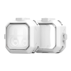 Чехол с рамками белого цвета из TPU и PC для наушников Samsung Buds4 и Buds 4 Pro, серия SECD Series Case от Dux Ducis