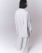 Рубашка One Two Oversized Striped Shirt White