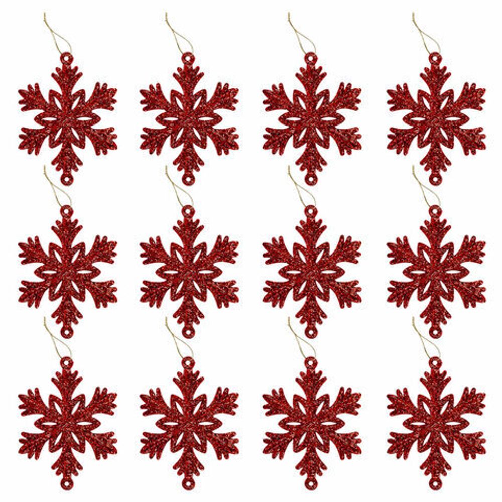 Шары новогодние ёлочные "Red & Gold Luxury" 70 предметов, красный/золото, ЗОЛОТАЯ СКАЗКА, 591714