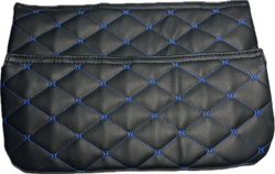 Чехлы на козырьки УАЗ 469, УАЗ "Хантер", УАЗ 452 "Буханка"(синяя нить Бабочка)