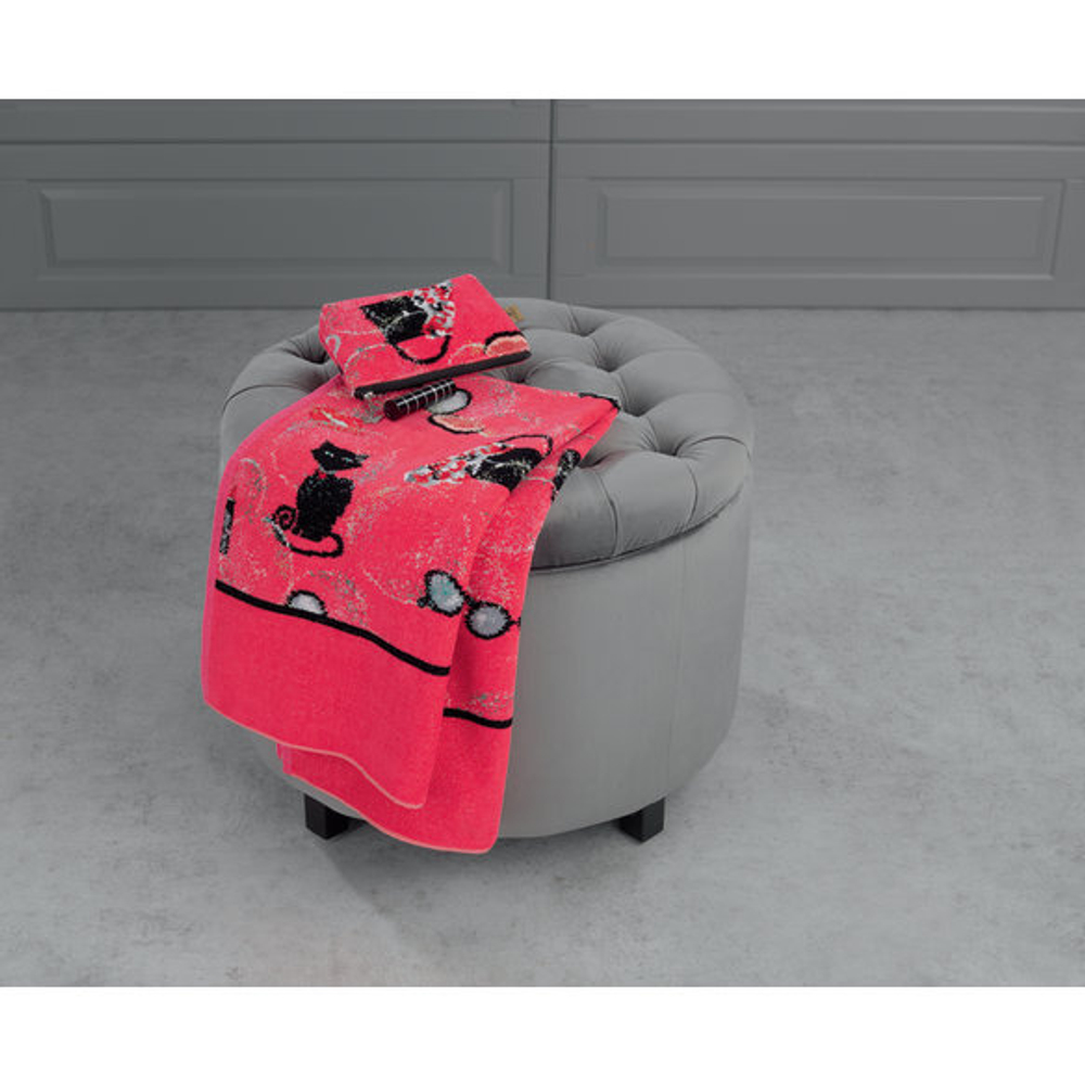 Полотенце 50x100 Feiler Audrey 133-10 pink-schwarz