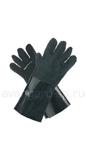 Краги спилковые пятипалые