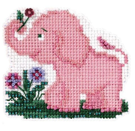 Набор для вышивания бисером "Слоник", 7 х 6 см (10005030/250824/5076867/1_США)