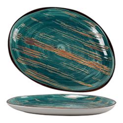Блюдо овальное 33*24 см h2,7 см   Dark Green P.L. Proff Cuisine [1]