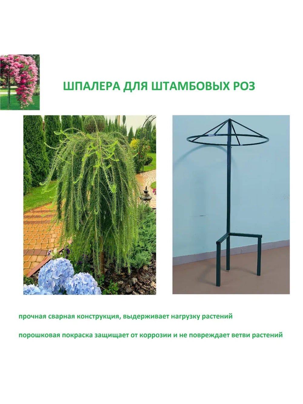 Шпалера для роз металлическая