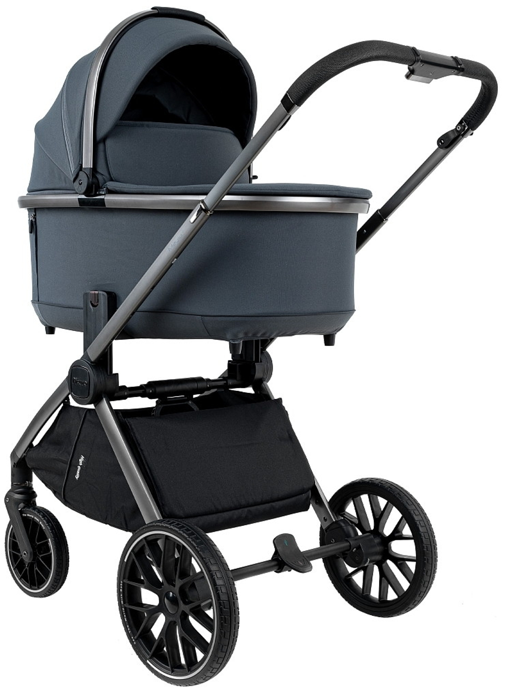 Детская коляска Pituso Mayla Plus 3 в 1 с автокреслом Baesa Black Graphite