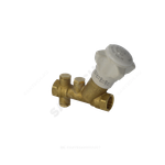 Клапан балансировочный ручной латунь R206B Ду 20 G3/4" A Ру25 ВР Kvs=5.5м3/ч без ниппелей Giacomini R206BY014