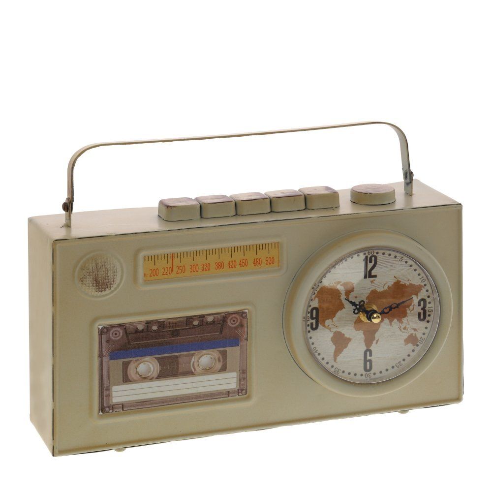 GAEM Часы настольные декоративные "Магнитофон", L29 W9 H17 см, (1xАА не прилаг.)