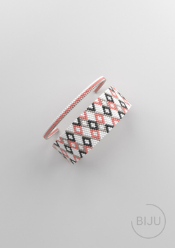 Схема PEYOTE, Схема браслета мозаичное плетение, узор из Miyuki Delica 11/0, файл PDF, №143