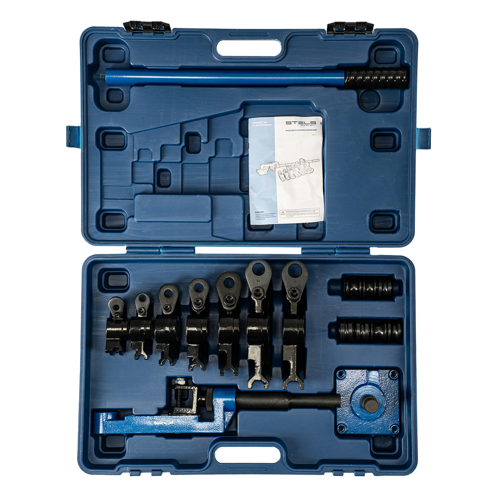 Трубогиб механический, башмаки 3/8"-1", в пластиковом кейсе STELS