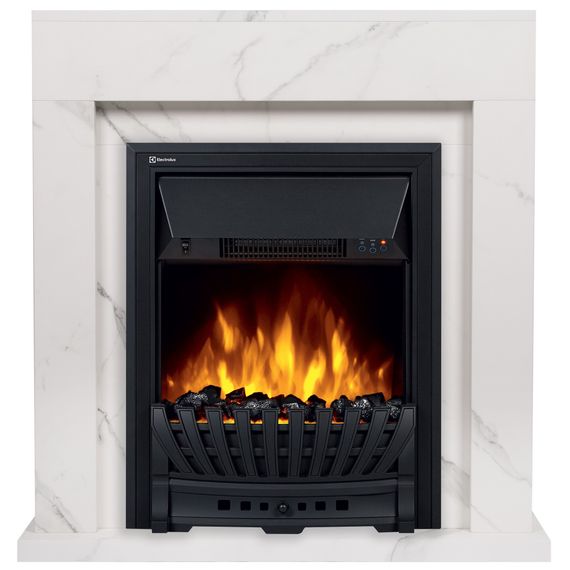 Портал Firelight Simple Classic белый мрамор купить в Москве и Московской области по низкой цене с доставкой по России — (1) Портал Firelight Simple Classic белый мрамор — (1)