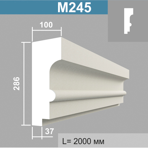 М245 молдинг (100х286х2000мм)