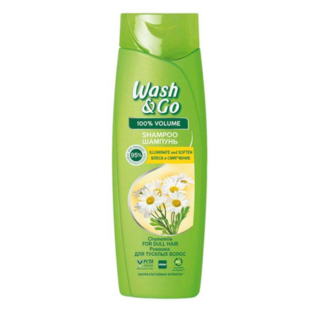 Шампунь Wash&Go Блеск и смягчение 360 мл