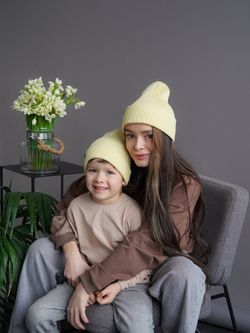 Шапка вязаная весенняя/осенняя (Груша) МУЛА