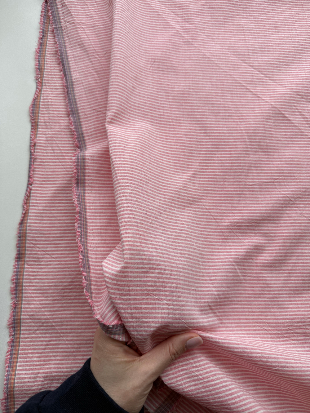 Вареный хлопок 250см. Полоска арбузная