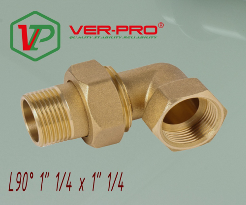 Угловая американка латун  1"1/4 г. х  1"1/4 ш. ViEiR  (20/2шт)