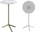 Стол ламинированный барный складной Scab Design Tripe Folding, оливковый, белый мрамор Каррара