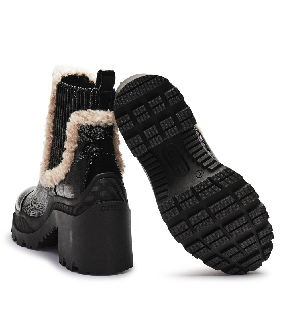 Ботильоны на каблуке YVETTE2 Shearling Guess - черный(FLFIV2 PAF10)